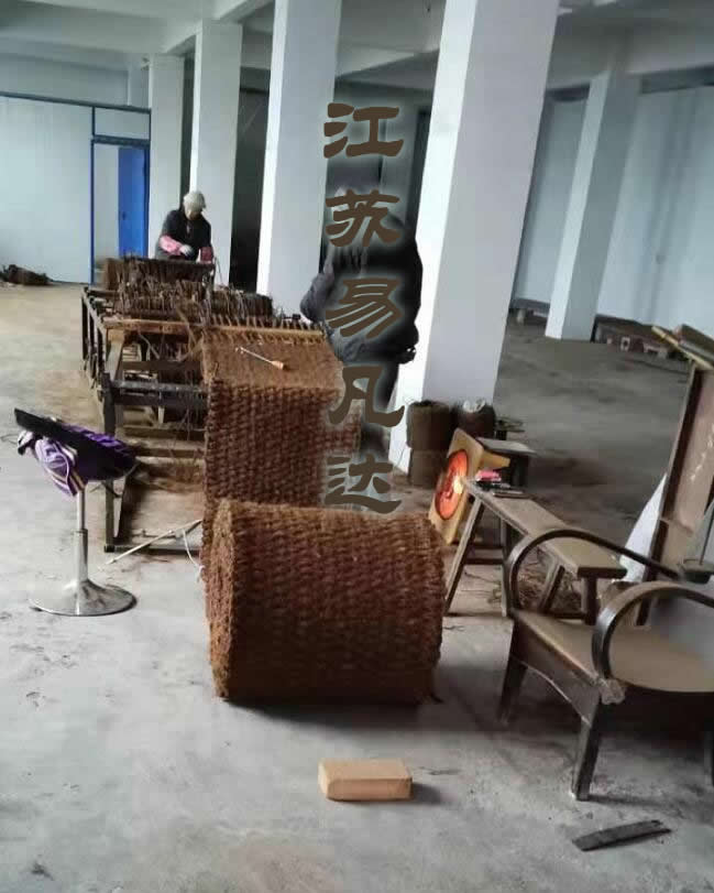 船舶甲板防滑用山棕墊、防滑棕墊紅棕絲耐用防滑透水