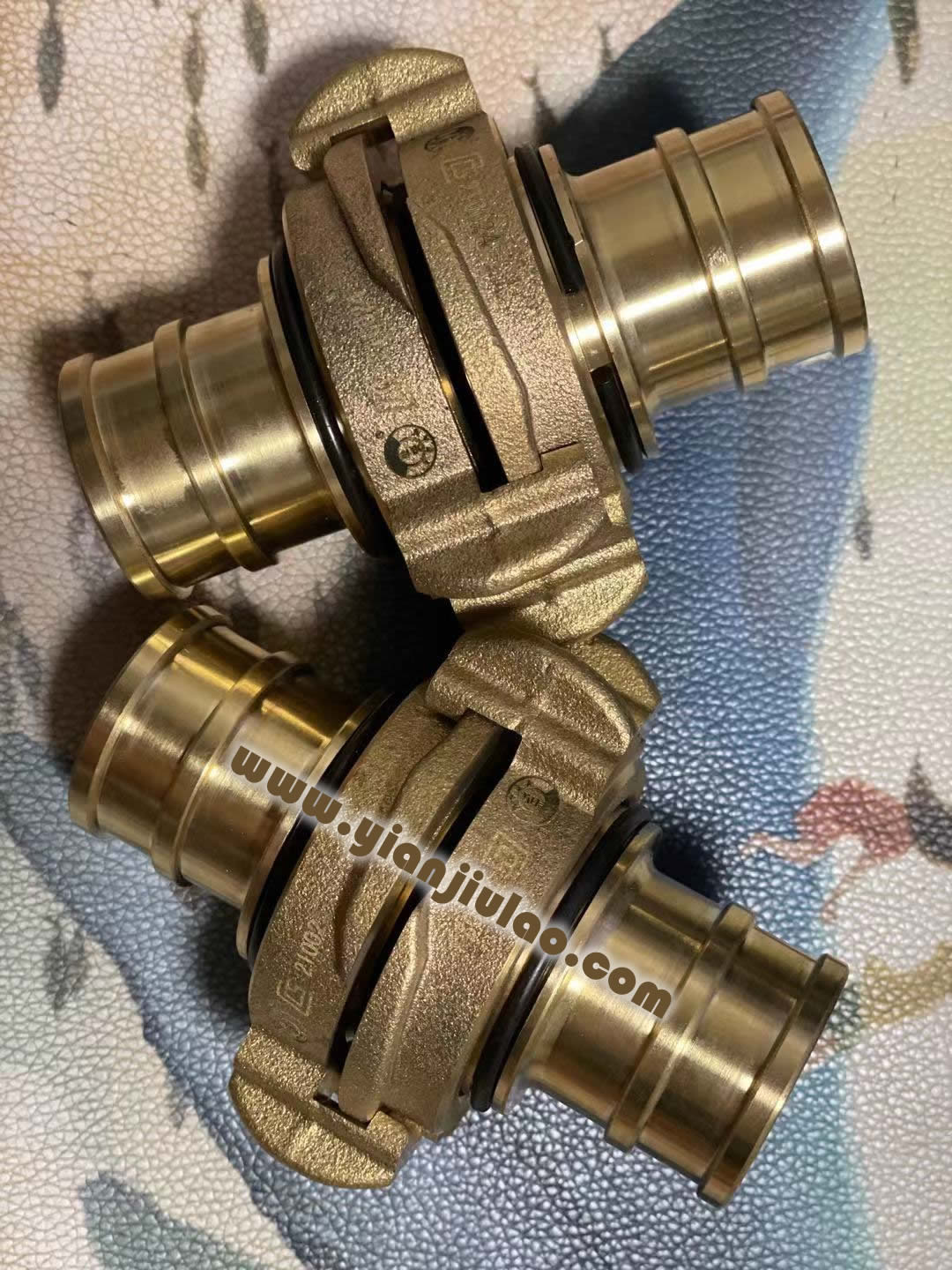 船檢CCS船用水帶兩用水槍頭，皮龍帶接扣，銅制船舶消防接口，消火栓銅質(zhì)接頭