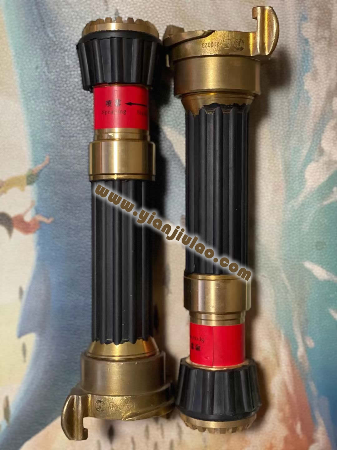 船檢CCS船用水帶兩用水槍頭，皮龍帶接扣，銅制船舶消防接口，消火栓銅質(zhì)接頭