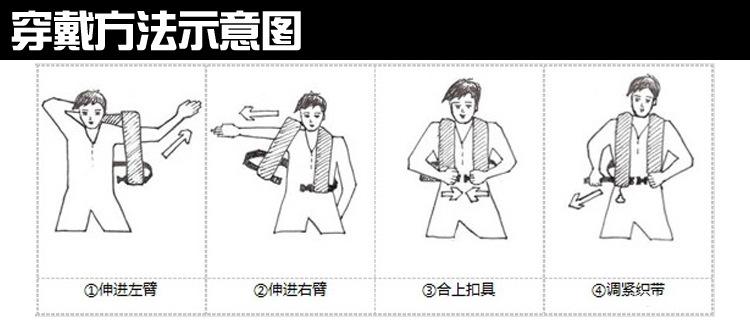 YFDCQY-01氣脹式救生衣,手自一體充氣救生衣