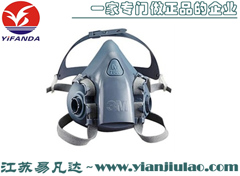 3M 7502舒適型硅膠半面型防護面具
