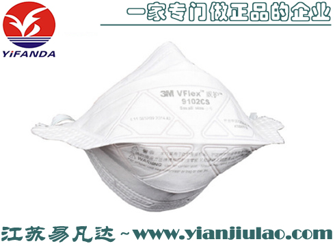 3M 9102C/9102CS折疊式防塵KN90口罩